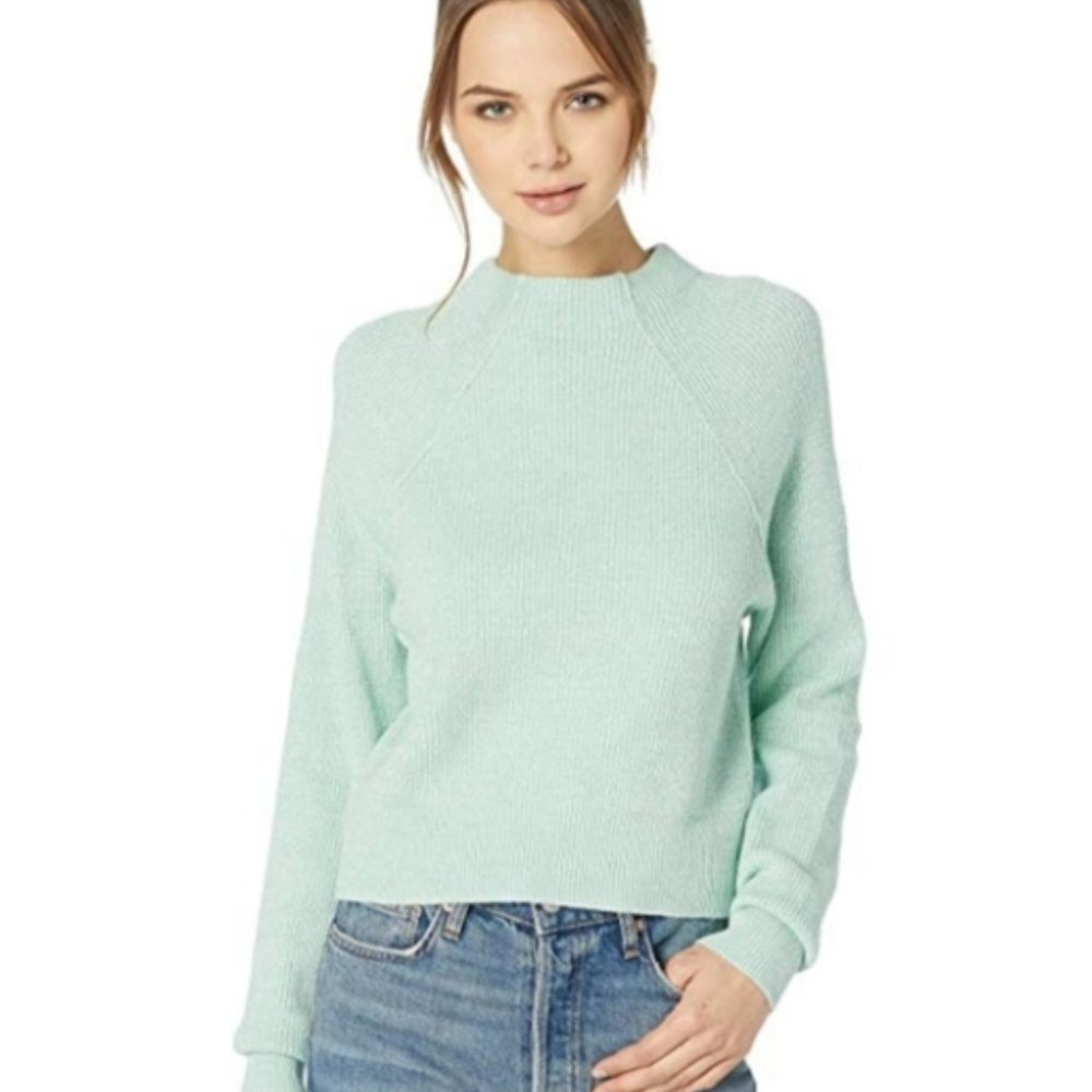 Free People Too Good Pullover Sweater - Mint Green- Size XS